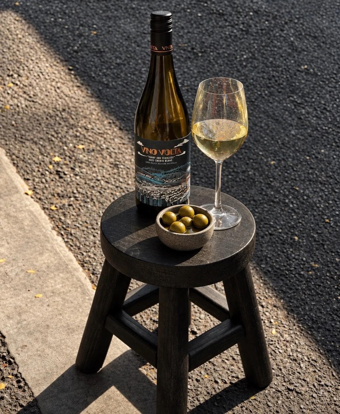 Wine and olives at Convivio